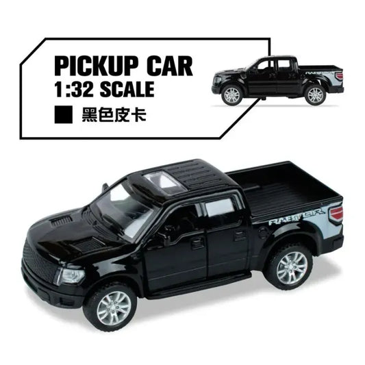 Kids Metallic Die Cast Off Road Model Car With Door Open/Close Function - Die Cast Vehicle With Flashing Lights And Sounds Pull Back Model Car 1:32 Scale