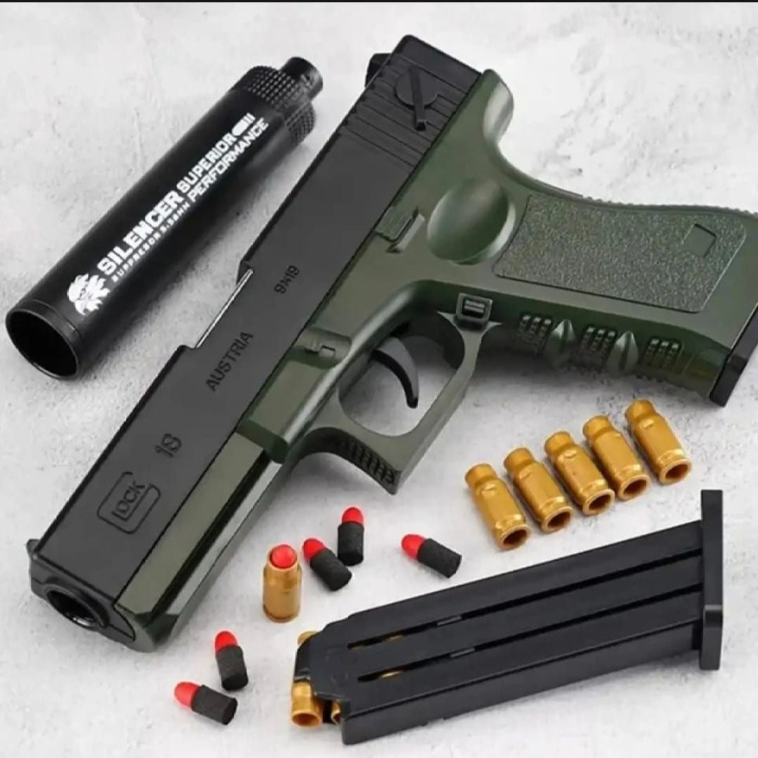 Soft Bullet Toy Manual Lunch Gun Children